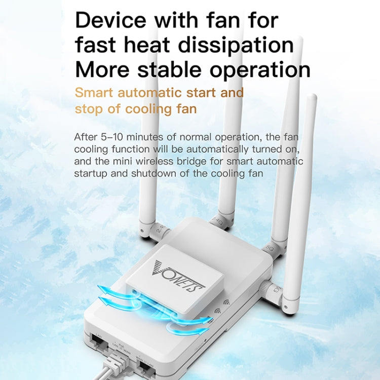 VONETS VAR1200-H 1200Mbps Wireless Bridge External Antenna Dual-Band WiFi Repeater, With 4 Antennas + DC Adapter Set, VAR1200-H With 4 Antennas + DC Adapter Set VONETS VAR1200-H 1200Mbps Wireless Bridge External Antenna Dual-Band WiFi Repeater, With 4 Antennas + DC Adapter Set, VAR1200-H With 4 Antennas + DC Adapter Set